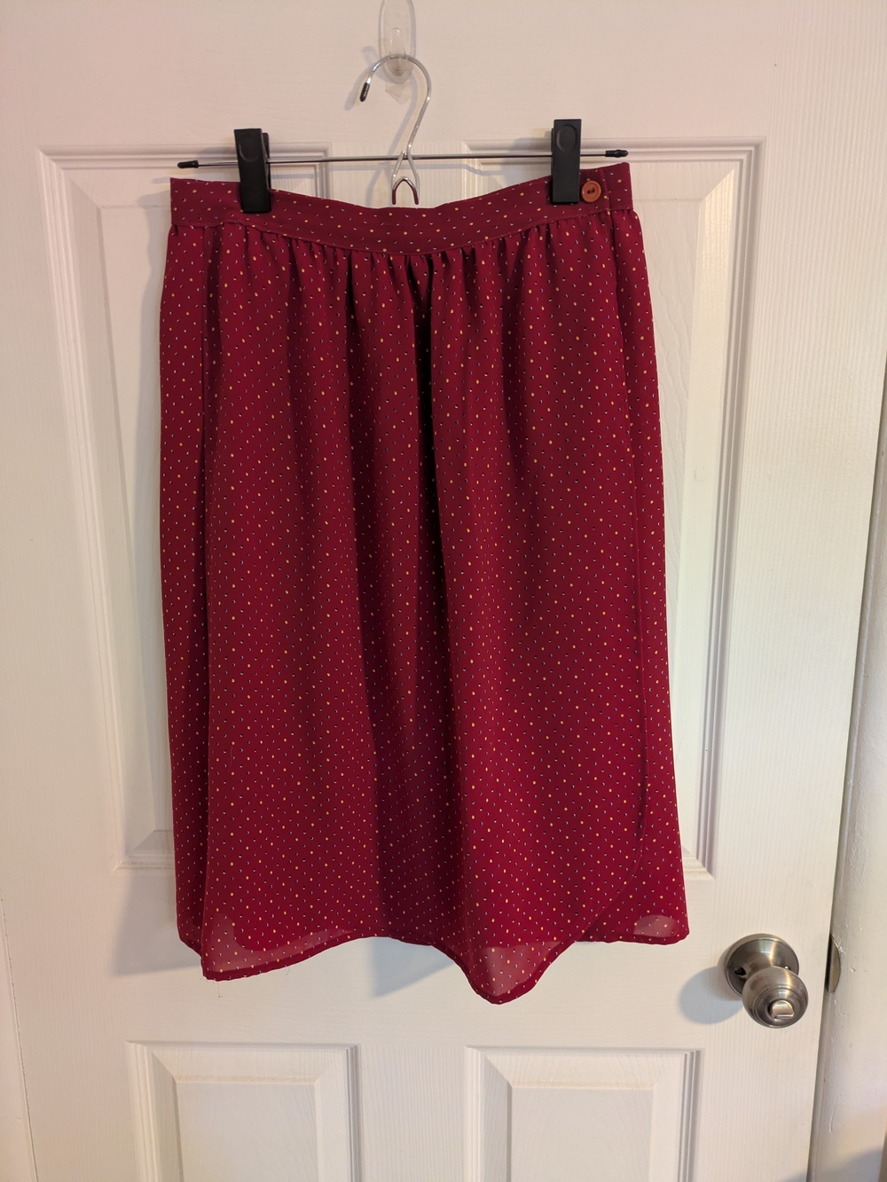 Vintage Fritzi Red Wrap Skirt